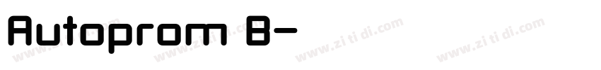 Autoprom B字体转换 Autoprom B字体转换
